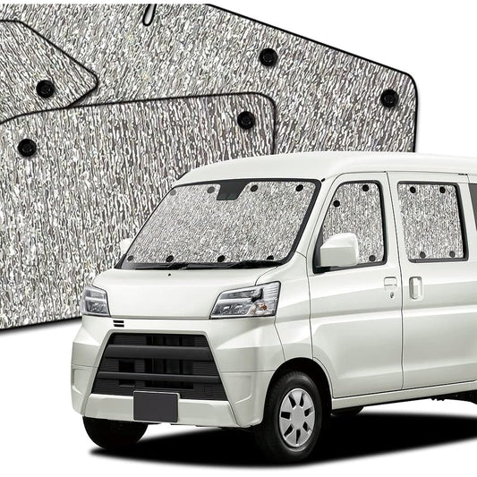 Hobby Craftsman Sunshade Seamless Sunshade Hijet Cargo S321V/S331V Series HIJET Car Curtain Sleeping in Car Car Film Full Set Made in Japan "03s-h007-sa"