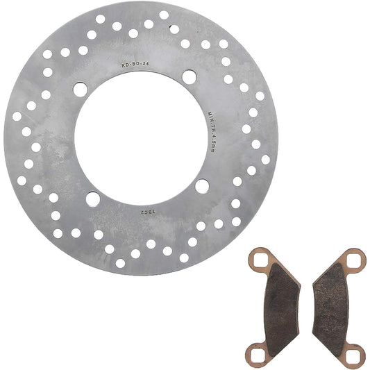 Rear brake rotor disc and brake pads Polaris Sportsman 570 2014-2023