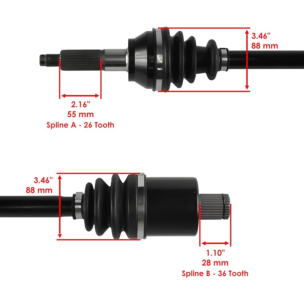 Caltric Rear left and right CV Joint Axle Bearing Polaris 1380197 1380240