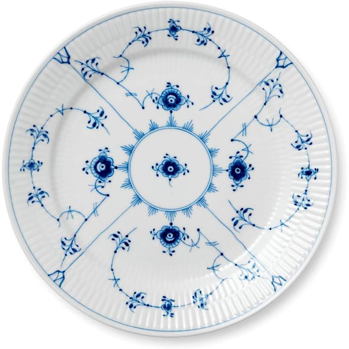 [Regular Imported Product] Royal Copenhagen Blue Fluted Plain Plate Dish 25cm Wedding Gift Present 1017201