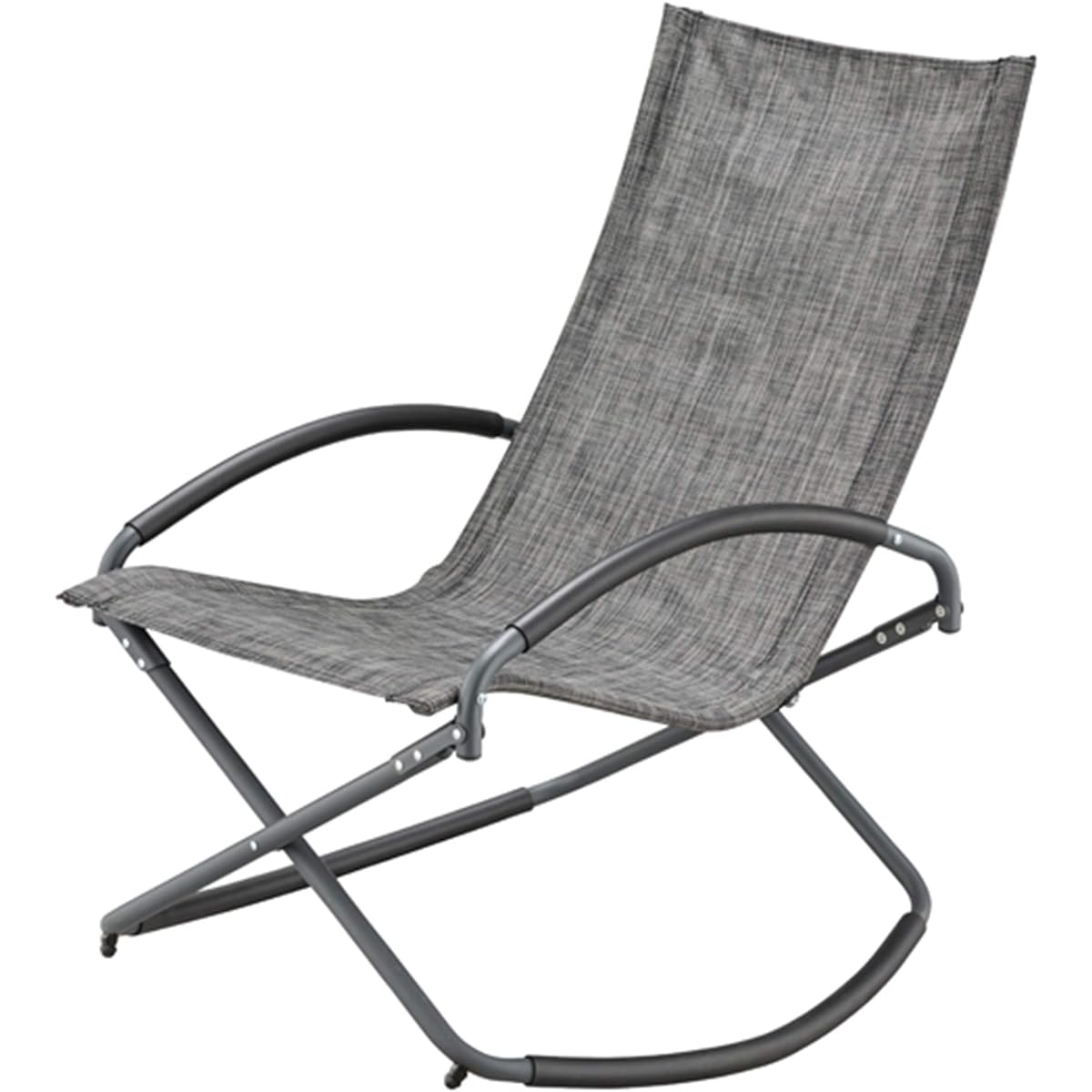 Azumaya-kk Rocking Chair Width 71.5 x Depth 89 x Height 96cm Dark Gray Folding RKC-191DGY