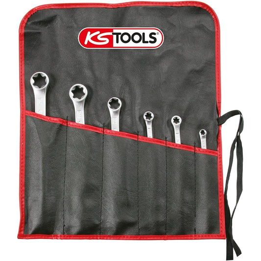 KS TOOLS CLASSIC double ring spanner set for TX E-Profile 6 pcs 911.0370
