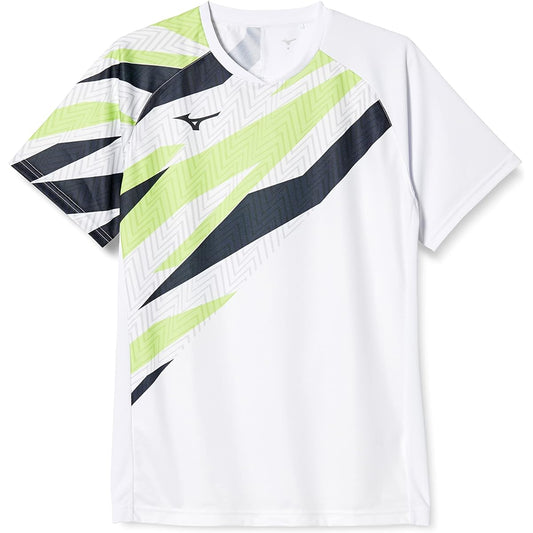 [Mizuno] Tennis Wear Game Shirt Sweat Absorbent Quick Drying Dynamotion Fit 62JA2002
