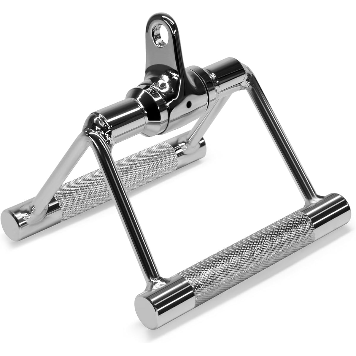 Yes4All Double D Handle LAT Cable Attachment Double Row Rotate Chrome Diamond Knurling Gym Tricep Press Down for Pectoral and Deltoid Exercises [Genuine Japanese Import Product] TX83