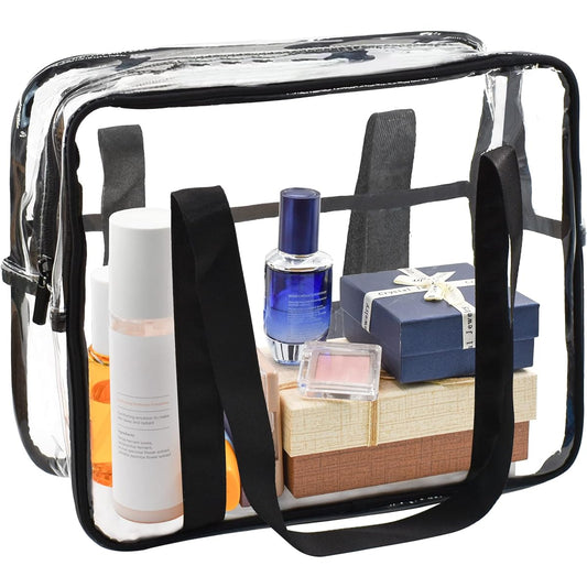 [Enkrio] Clear Bag, Transparent Vinyl Bag, Tote Bag, Pool Bag, Large Capacity, Shoulder Bag, Hot Spring, Travel, Business Trip