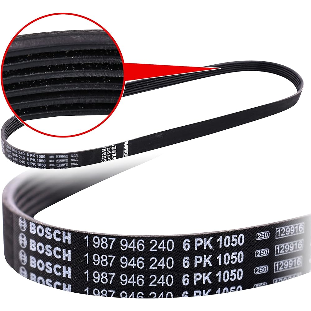 Citroen C2 Peugeot BOSCH Serpentine Belt Drive V-Ribbed 6PK1050 1.1-1.6L 2000-