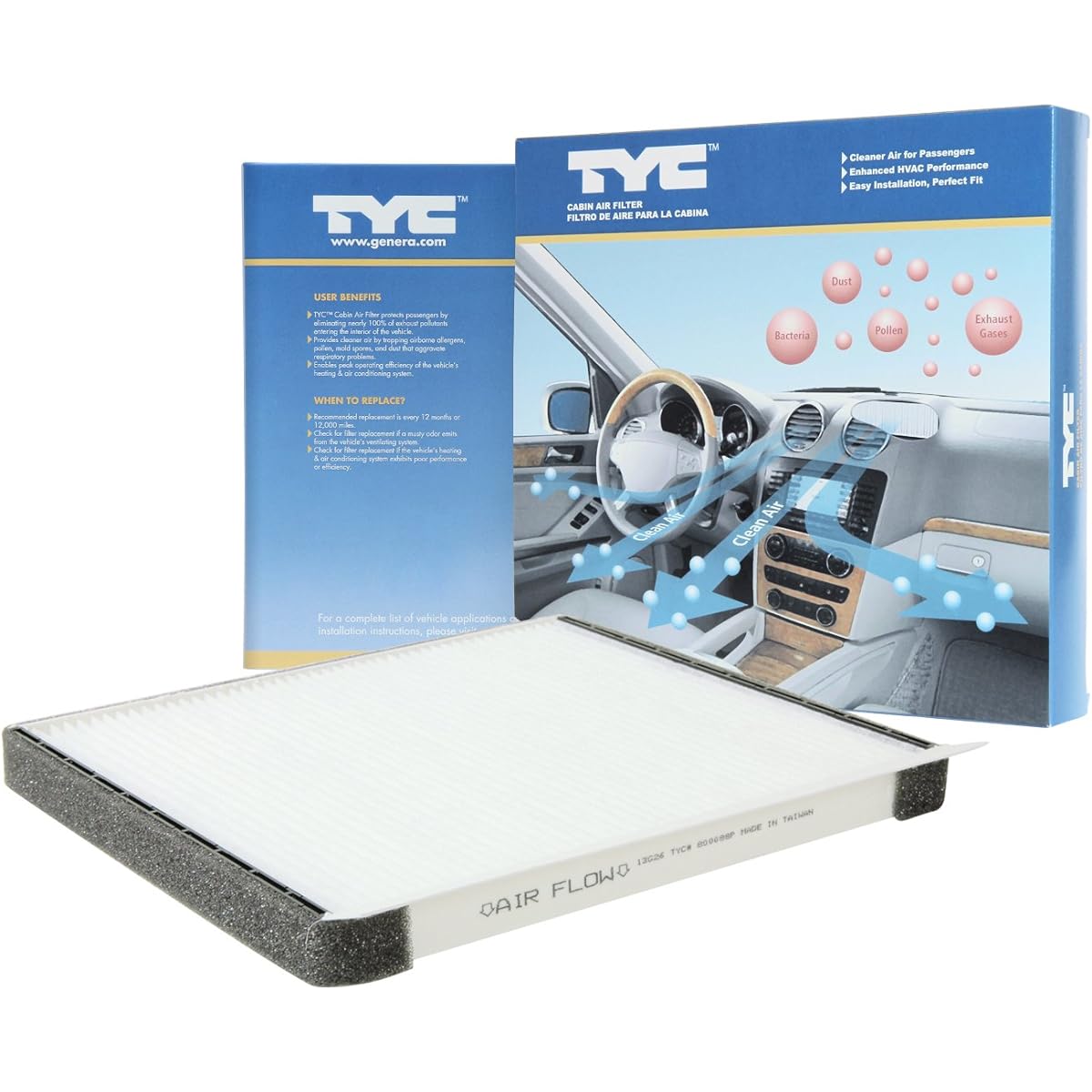 Compatible with TYC cabin air filter 2007-2010 HYUNDAI ELANTRA