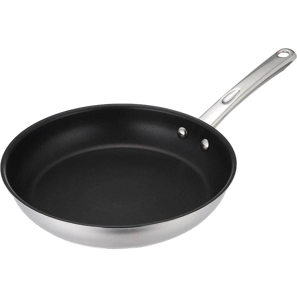 Meyer Frying Pan 26cm Stainless Steel IH Compatible Fluorine Resin Processed Three Layer Bottom Structure "Maxim" [Domestic Genuine Product] MXS-P26