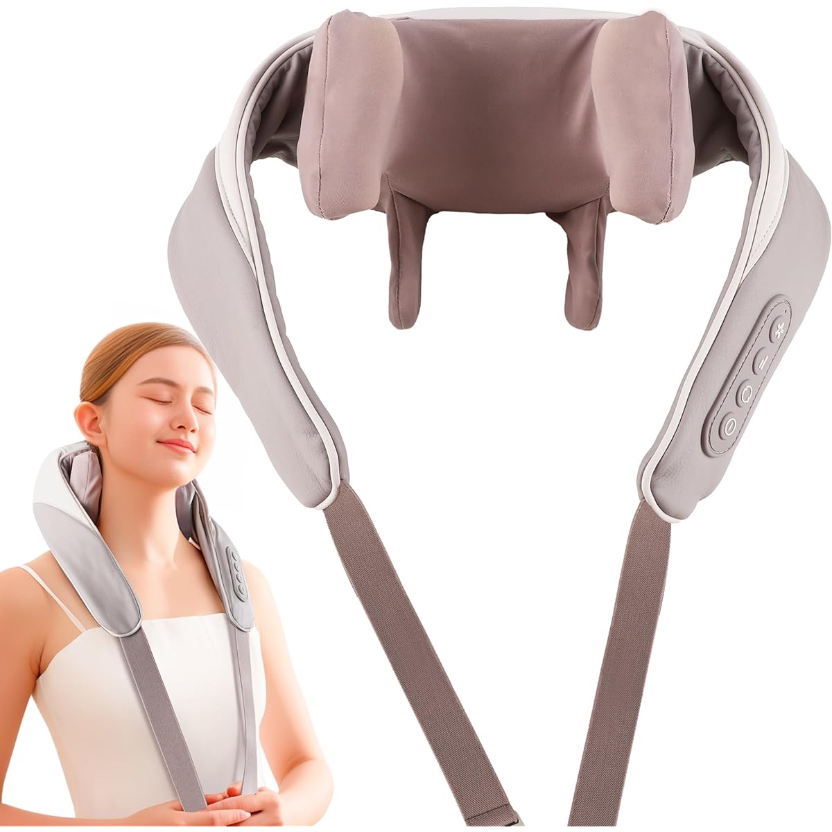 ACOLOU New in 2023 Neck USB Rechargeable Cordless Lightweight Cordless 2 Modes Strength Adjustment Unisex Easy Operation Lunch Break Travel Business Trip Home Japanese Voice Guidance Celebration Respect for the Aged Day Father's Day Mother's Day Birthday