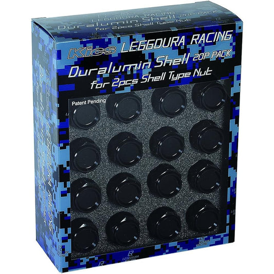 KYO-EI (Kyoei Sangyo) Cap LEGGDURA RACING Shell Type Nut Duralumin Shell CL35 [Closed End] For 35mm [Black] SLNK352