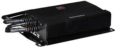 MB Quart NA2-320.4 Compact 4 Channel 320 Watt Power Sports Amplifier Black