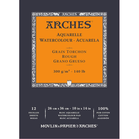 Arches Watercolor Paper Pad 300g Coarse 26X36cm 12 sheets (1795103)