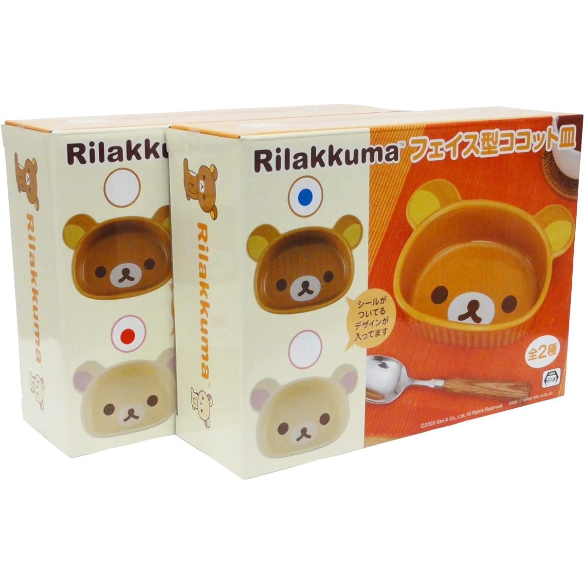 Rilakkuma face-shaped cocotte plate, 2 types [Rilakkuma/Korilakkuma]