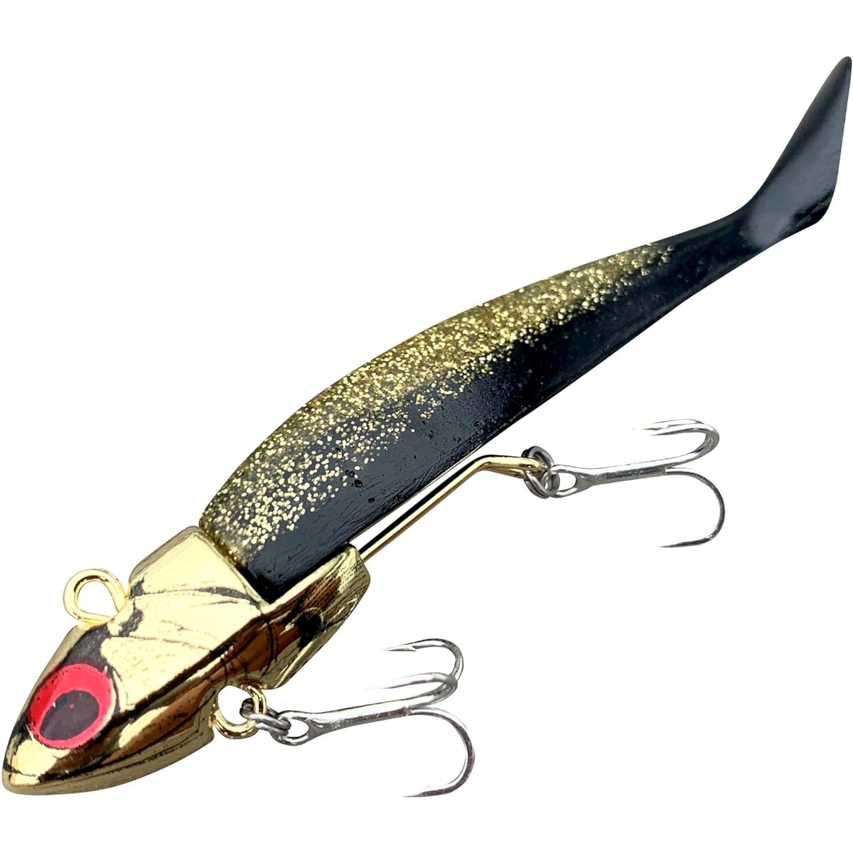 COREMAN Worm VJ-16 Vibration Jig Head #061 Gold Chrome Head + Crokin.