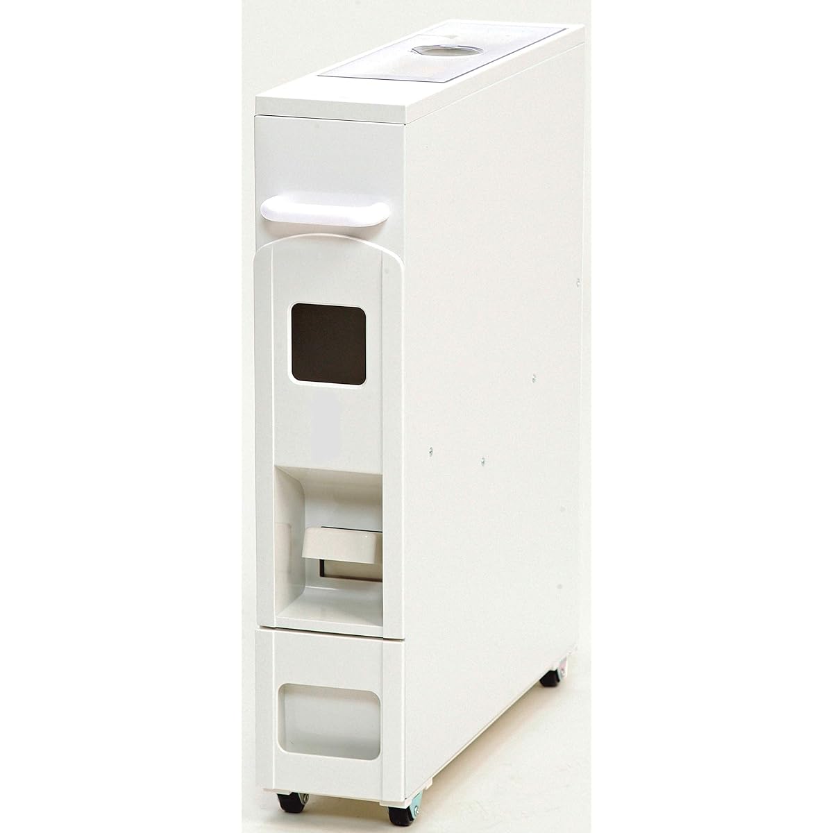 SAMICK Slim Rice Dispenser 6kg Operating Type (With Casters) RN-368-S White