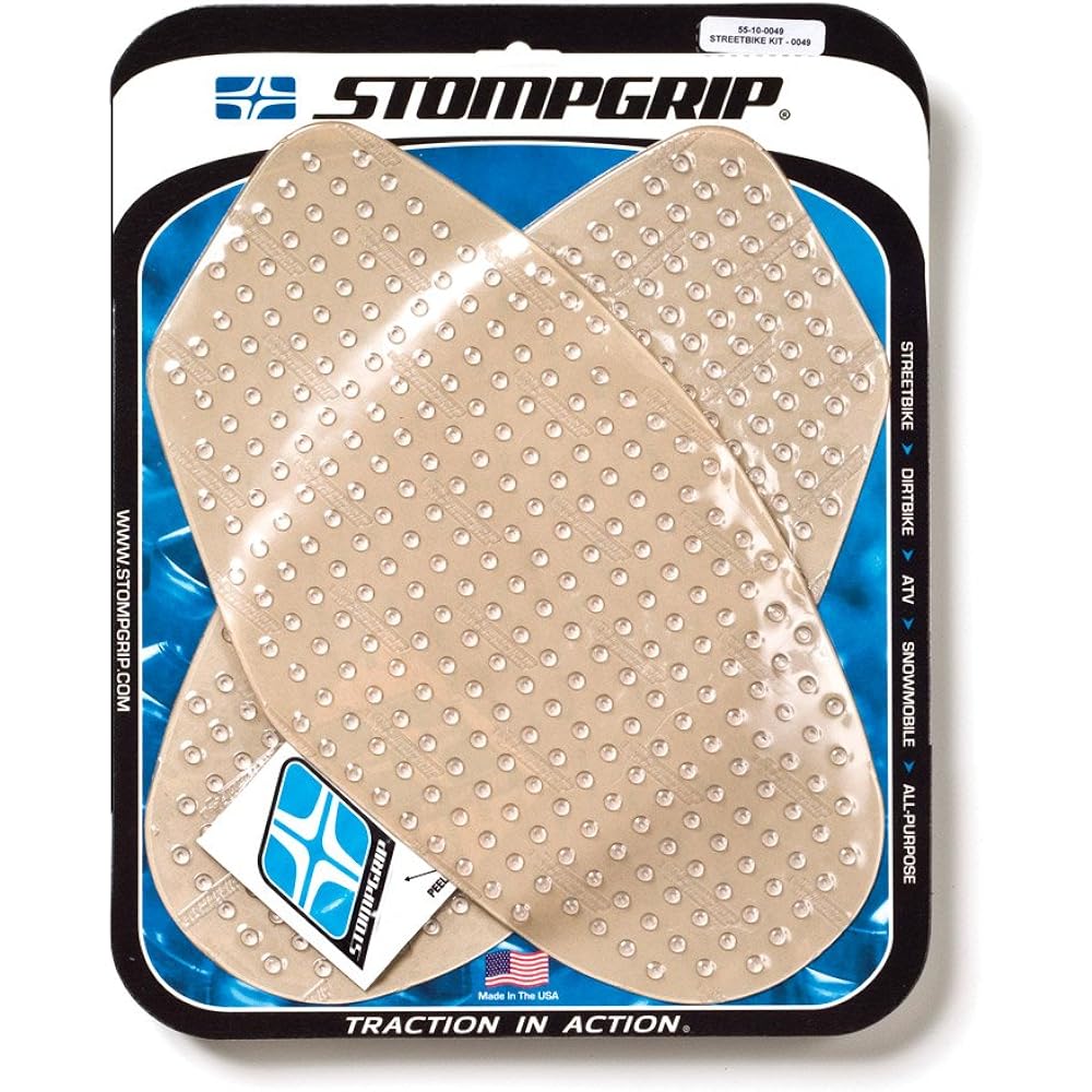 STOMPGRIP 55-4003 VOLCANO Traction Pad, Tank Kit, Clear, GSX-R1000 (05-06)