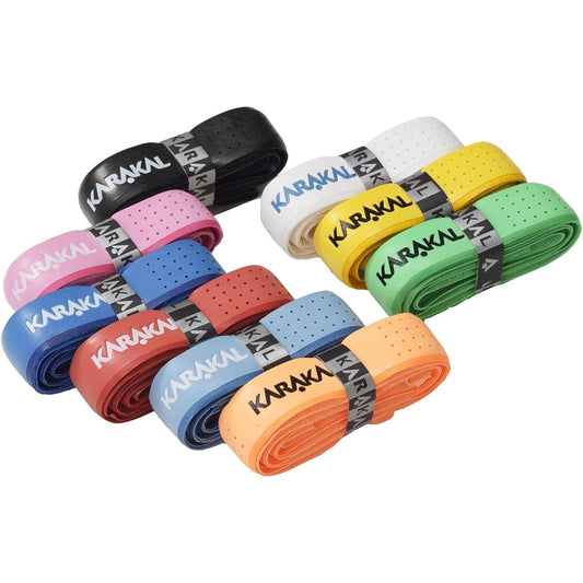 KARAKAL Grip Compatible with All Racquet Sports PU SUPER TRIBAL 12 Pieces 1 Set KA 680 Black Pink Light Blue Orange Red Blue Yellow Green Yellow White