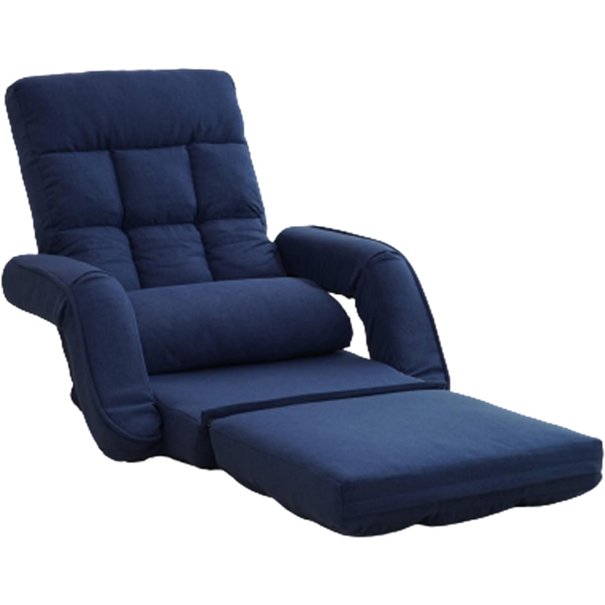 Vita Seat Chair 3way with Armrest Compact Navy Width 69 x Depth 67~166 x Height 15~70cm