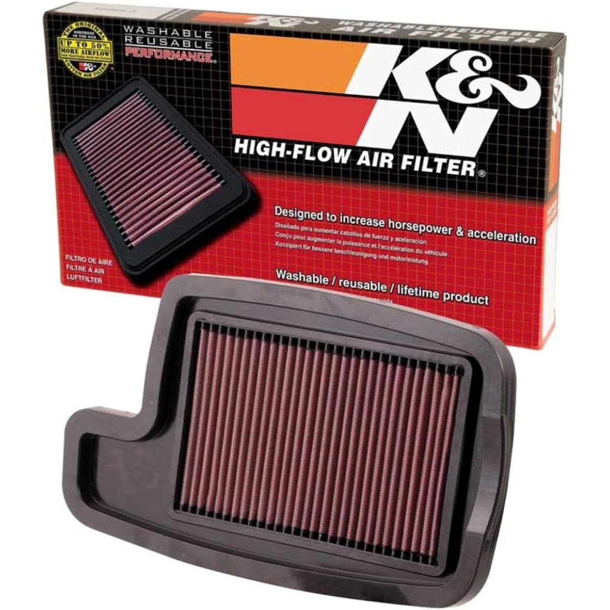 K & N AC-4004 replacement Air filter ARCTIC CAT 400 4X4; 06-08/500 4X4 05-09