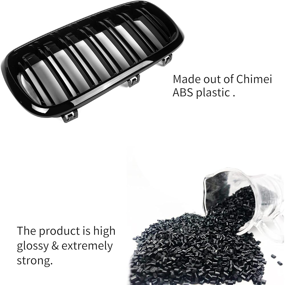 Front grill/Grill Kidney grill replacement BMW X5 Series F15 X6 Series F16 X5M F85 X6M F86 (ABS, Gross Black)