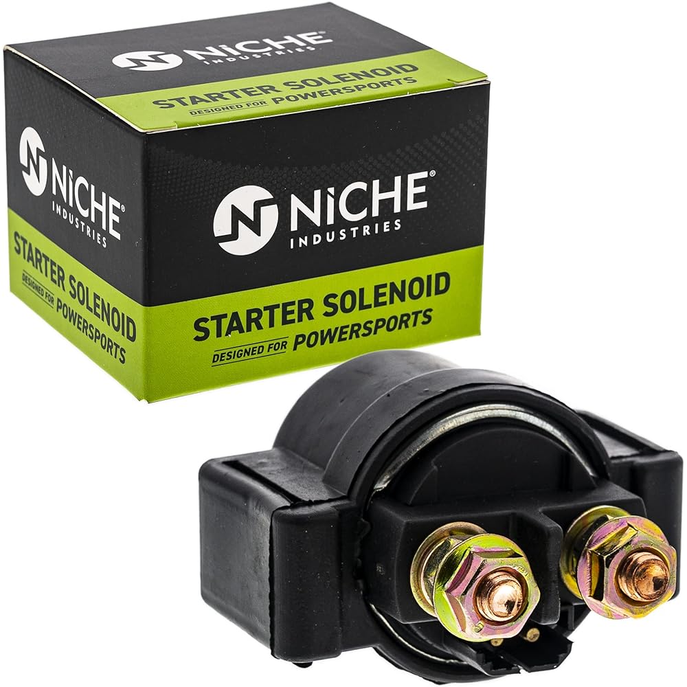 NICHE Starter Solenoid Relay Switch for Kawasaki 27010-1314 KL650 Bayou 185 300 MOJAVE 110E Eliminator 600