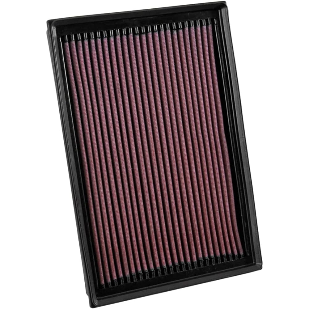 K & N engine air filter: High performance, premium, washable, replacement filter: 2016-2019 Nissan Titan XD V8, 33-5048