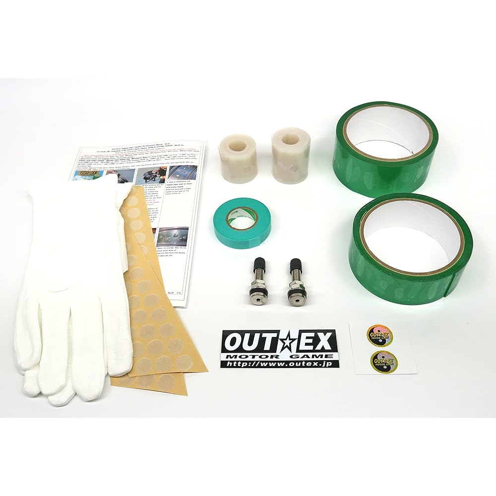 OUTEX Clear Tubeless Kit Harley Davidson FXDB Dyna Street Bob Front and Rear Set