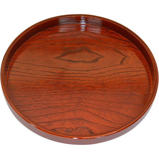 Tsunoda Seibei Shoten Kishu-nuri Wooden Kinokuni Round Bon 33cm