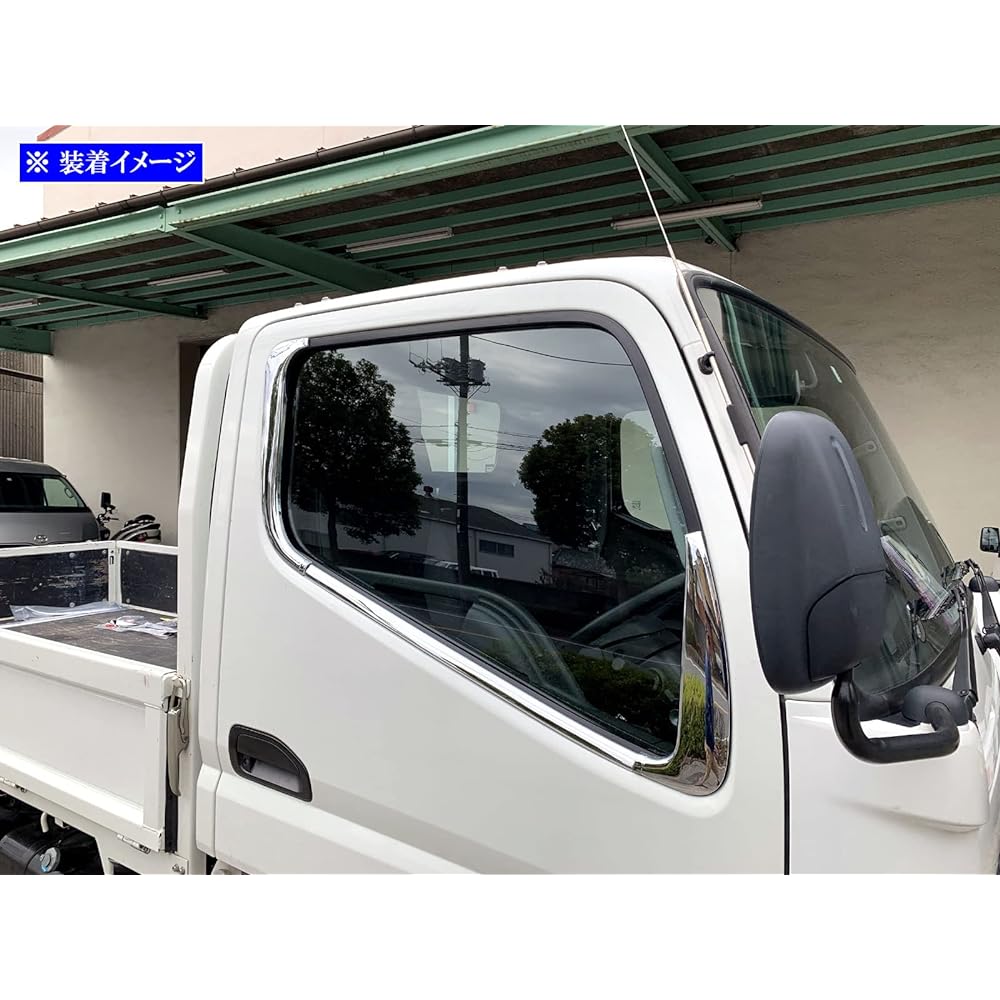 BRIGHTZ Blue Tech Canter Plated Pillar/Plated Window Molding Set 6PC [TRUCK-L-061] Blue Tech Canter Canter 15846