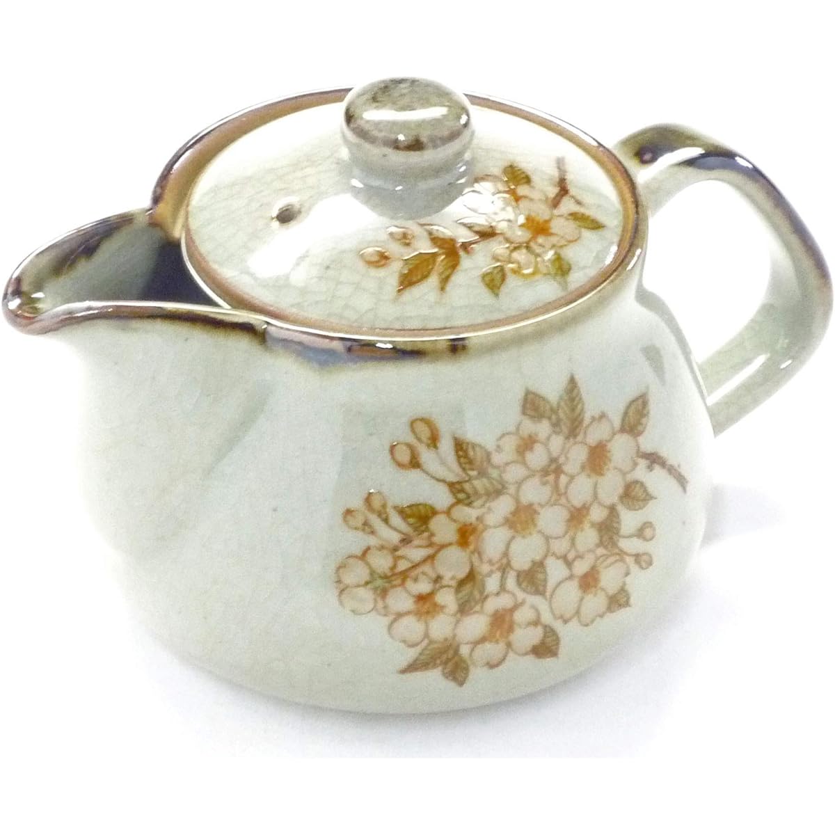 Kutani ware [Multi-purpose teapot] Large Weeping Cherry Blossom [Back picture]
