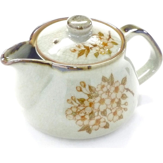 Kutani ware [Multi-purpose teapot] Large Weeping Cherry Blossom [Back picture]