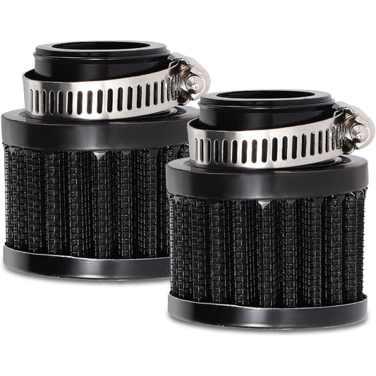 ESUMIC Universal Air Filter 25mm Motorcycle Air Filter Mini Cylindrical Air Intake Respirator Kit for Car Truck Motorcycle Increase Air Flow to Engine