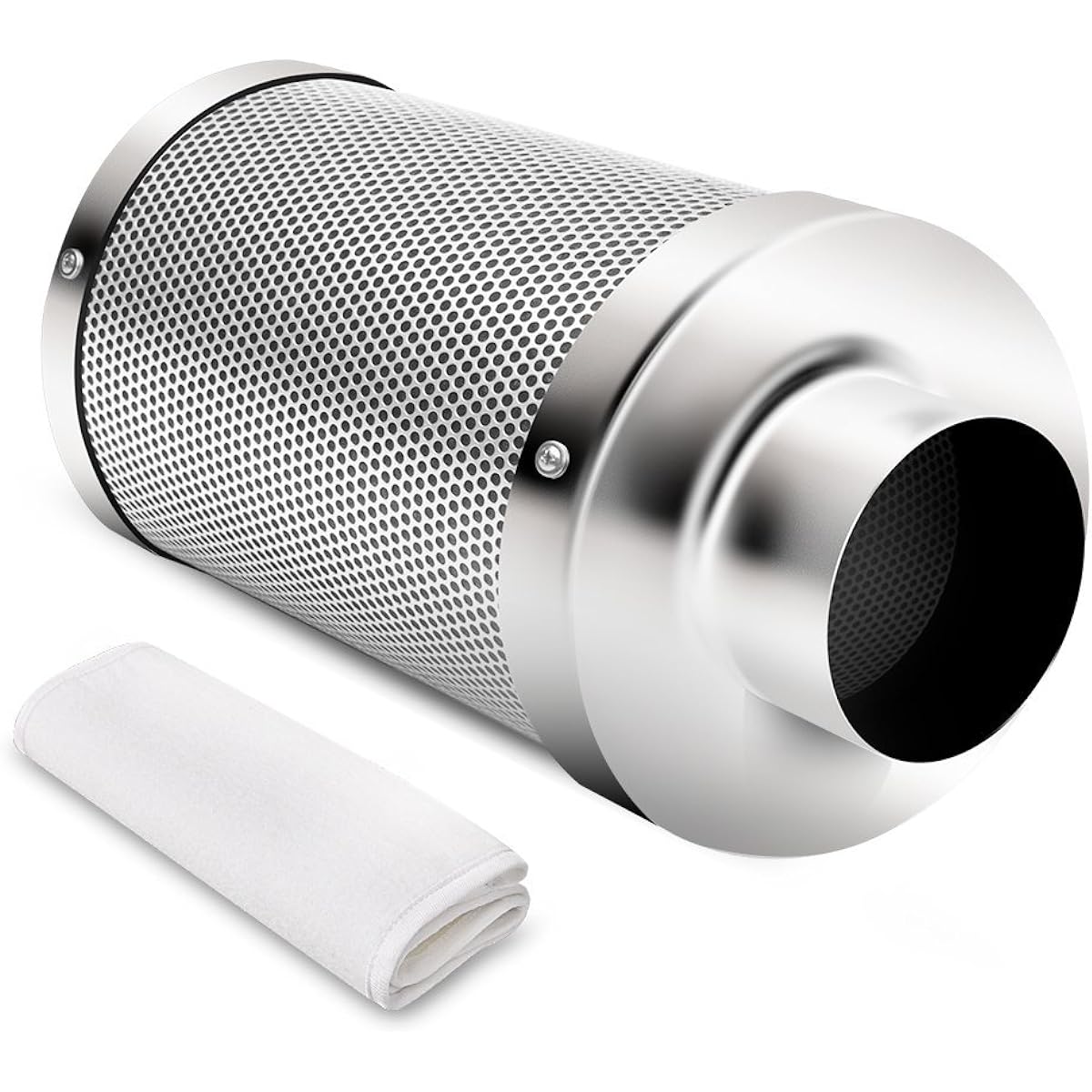 iPower Indoor Cultivation Carbon Filter 4 inch (approx. 10cm) with pre-filter