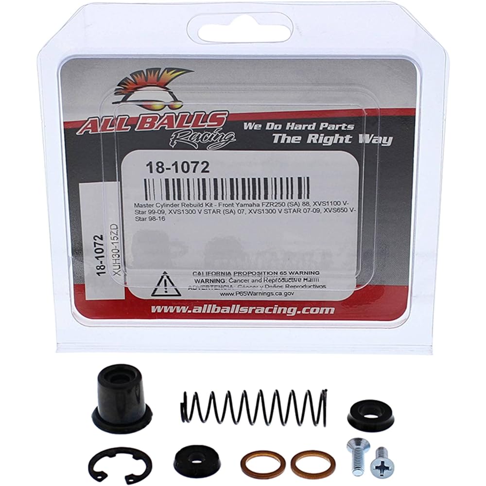 ALL BALLS RACING Master Cylinder Reviled Kit Black 18-1072