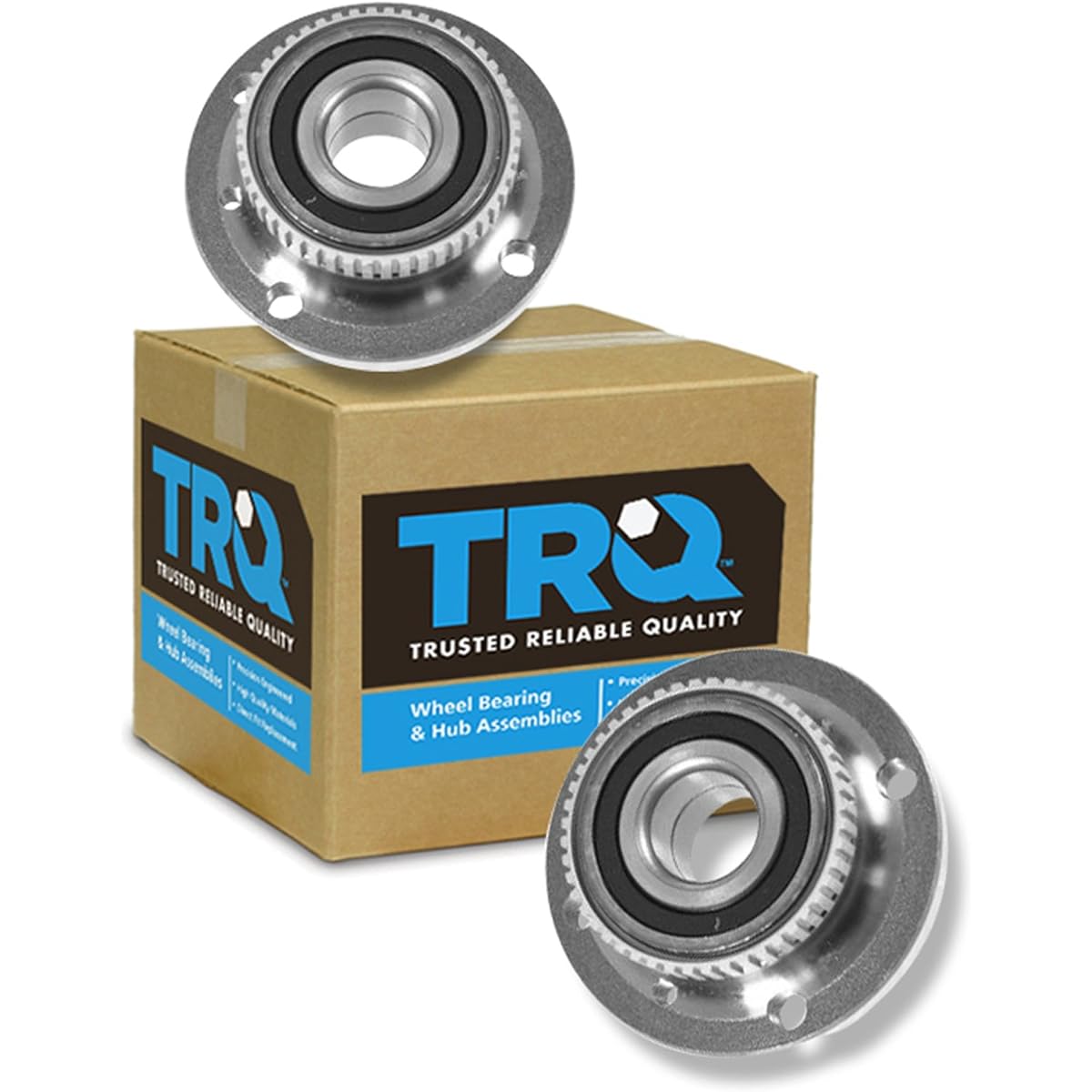 TRQ front wheel hub & bearing left and right pair set BMW 3 Series for E30