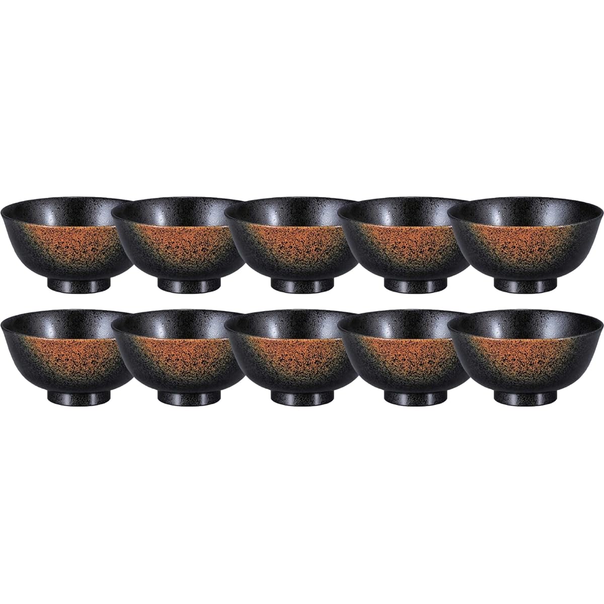 [Commercial Use Set] Fukui Craft Rice Bowl Juko Rice Bowl Made in Japan Yakishime Small (10 customers)