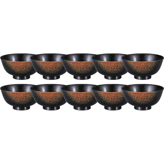 [Commercial Use Set] Fukui Craft Rice Bowl Juko Rice Bowl Made in Japan Yakishime Small (10 customers)