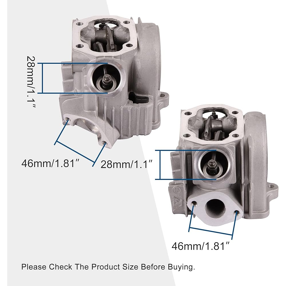 Goofit 47mm cylinder head assembly 4 stroke 70cc ATV go -kart scooter dart bike