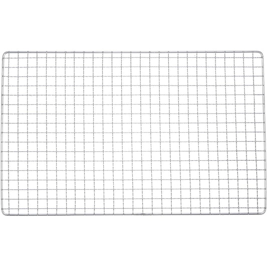 uxcell BBQ Grill Net Square 39cm x 24cm Stainless Steel Cross Wire BBQ Mesh Mat for Grilling Smoking Charcoal Grilling Roasting 2 Pieces
