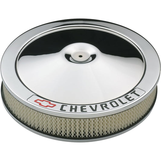 PROFORM 141-906 Chromium diameter 14 inch Air cleaner kit Black shivome/Red Bow Tai Logo and 3 inch paper filter