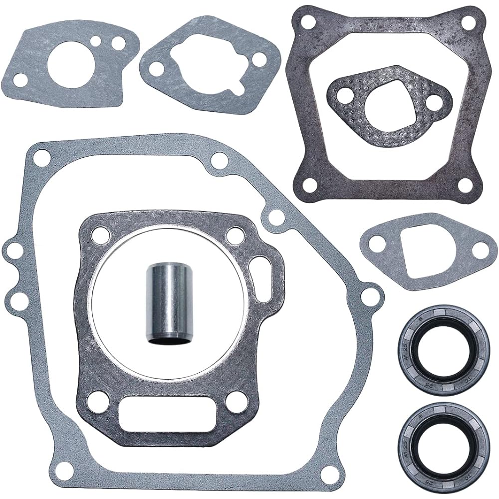 Mtanlo Cylinder Head Full Crankcase Gasket Oil Seal for Honda GX160 GX200 5.5HP 6.5HP Carburetor Gasket Cylinder Gasket Intake Gasket Valve Cover Gasket Crankcase Gasket Oil Seal