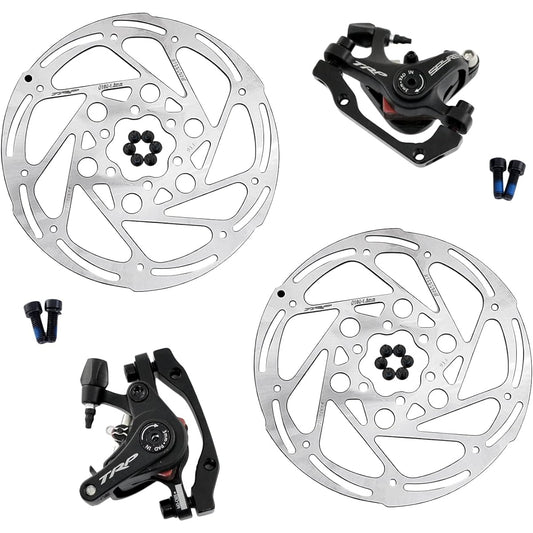 TRP SPYRE-C Road Alloy Mechancial Disc Brake Set 160mm Rotor, Front and Rear, MH1705