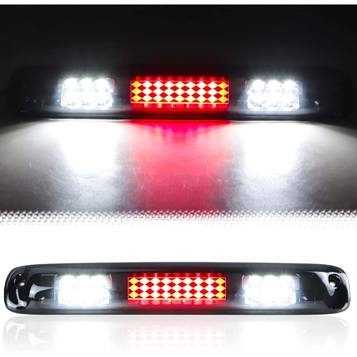 LED Third 3rd Brake Light 1999-2007 Chevrolet Silverad GMC 1500 2500 3500 HD Classic Rear Glan Lump High Mount Stop Light