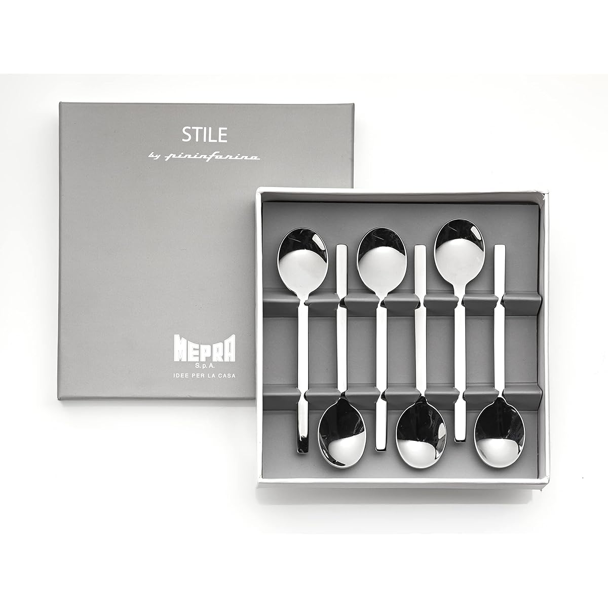MEPRA STILE by pininfarina Mocha spoon set of 6 in gift box