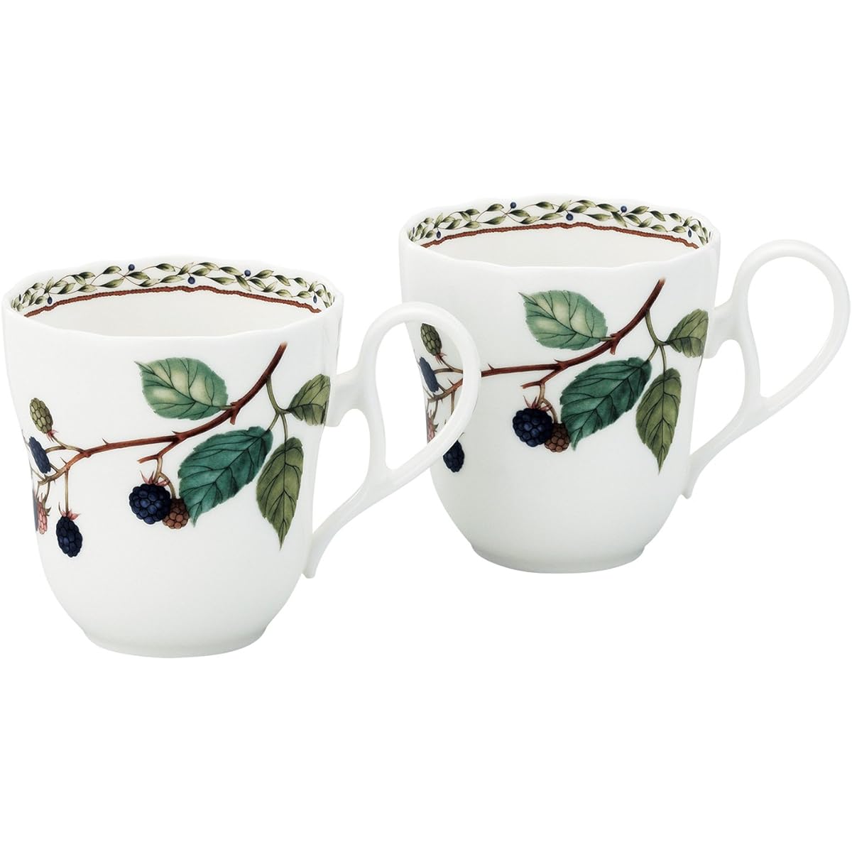 Noritake Mug (Pair Set) 375cc Orchard Garden Microwave Safe 2 Pieces Bone China P97855/4911