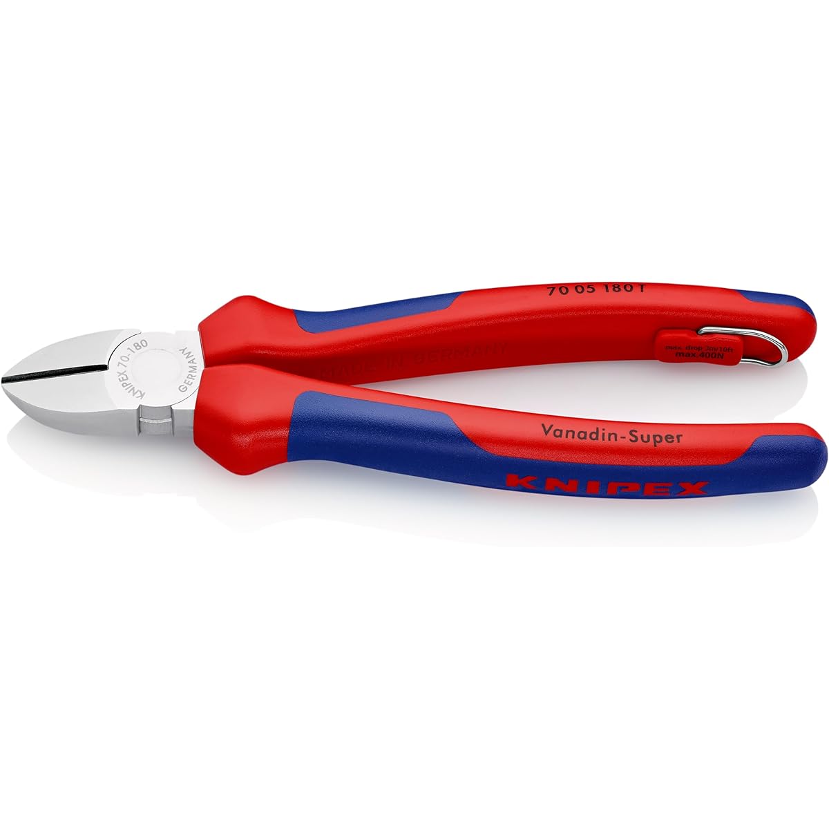 KNIPEX 7005-180TBK Diagonal Nipper Fall Prevention