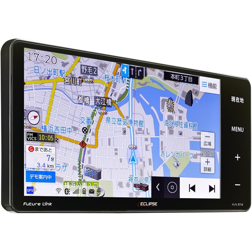 DENSO TEN ECLIPSE Car Navigation AVN-R7W Free Map Update Terrestrial Digital (One Seg/Full Seg)/VICS WIDE/SD/CD/DVD/USB/Bluetooth/Wi-Fi 7 Type Wide