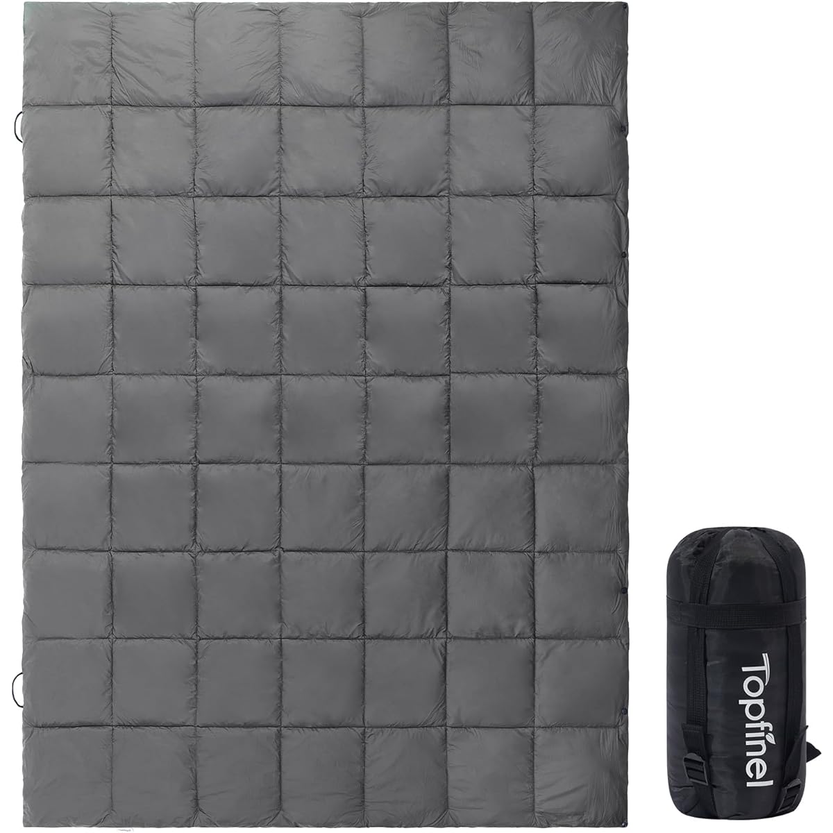 Topfinel Blanket, Camping, Multi Blanket, Throw, 165x125, Cold Protection, Durable, Lightweight, Compact, Fully Washable, Comes with Storage Case, Outdoor, Tent Camping, Climbing, Sleeping in the Car, Office, Home, All Seasons, Green