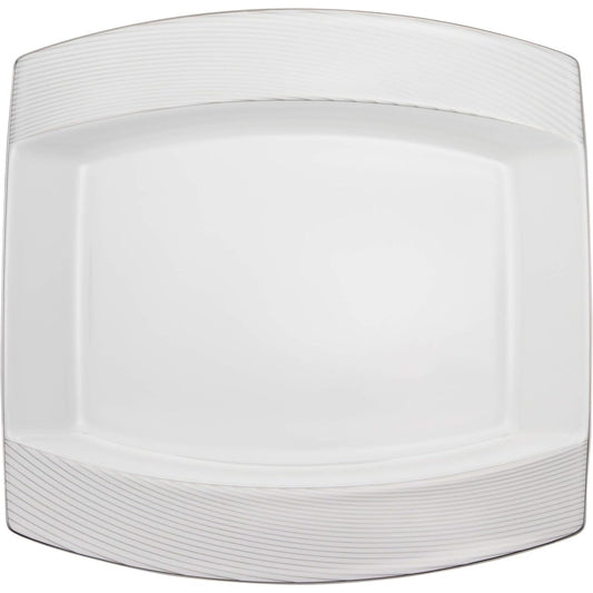 NARUMI Plate Opera Stripe Silver 27cm A La Carte 50811-5363