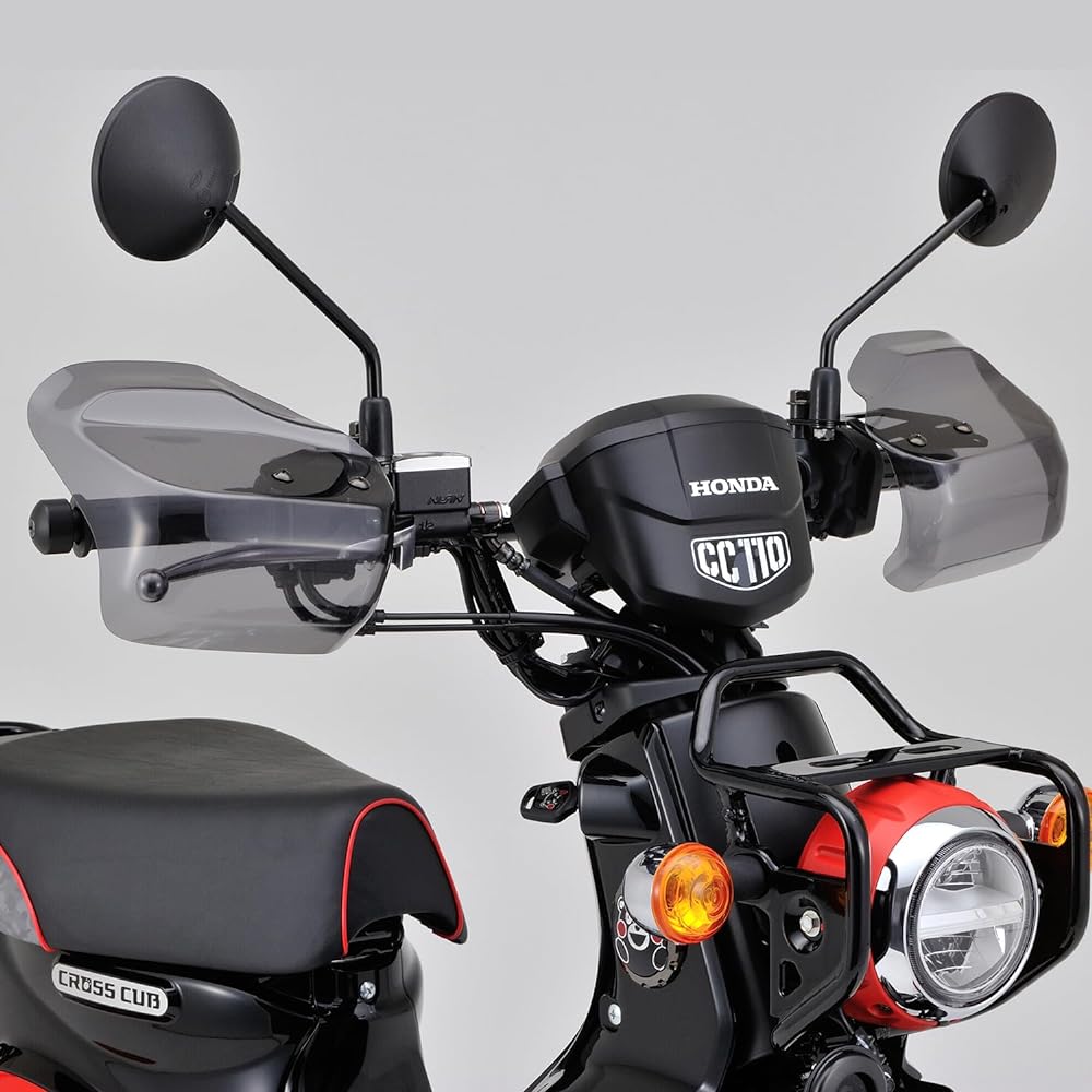 Daytona Motorcycle Knuckle Guard Shockproof Acrylic General Purpose Knuckle Visor Left and Right Set Smoke 71907